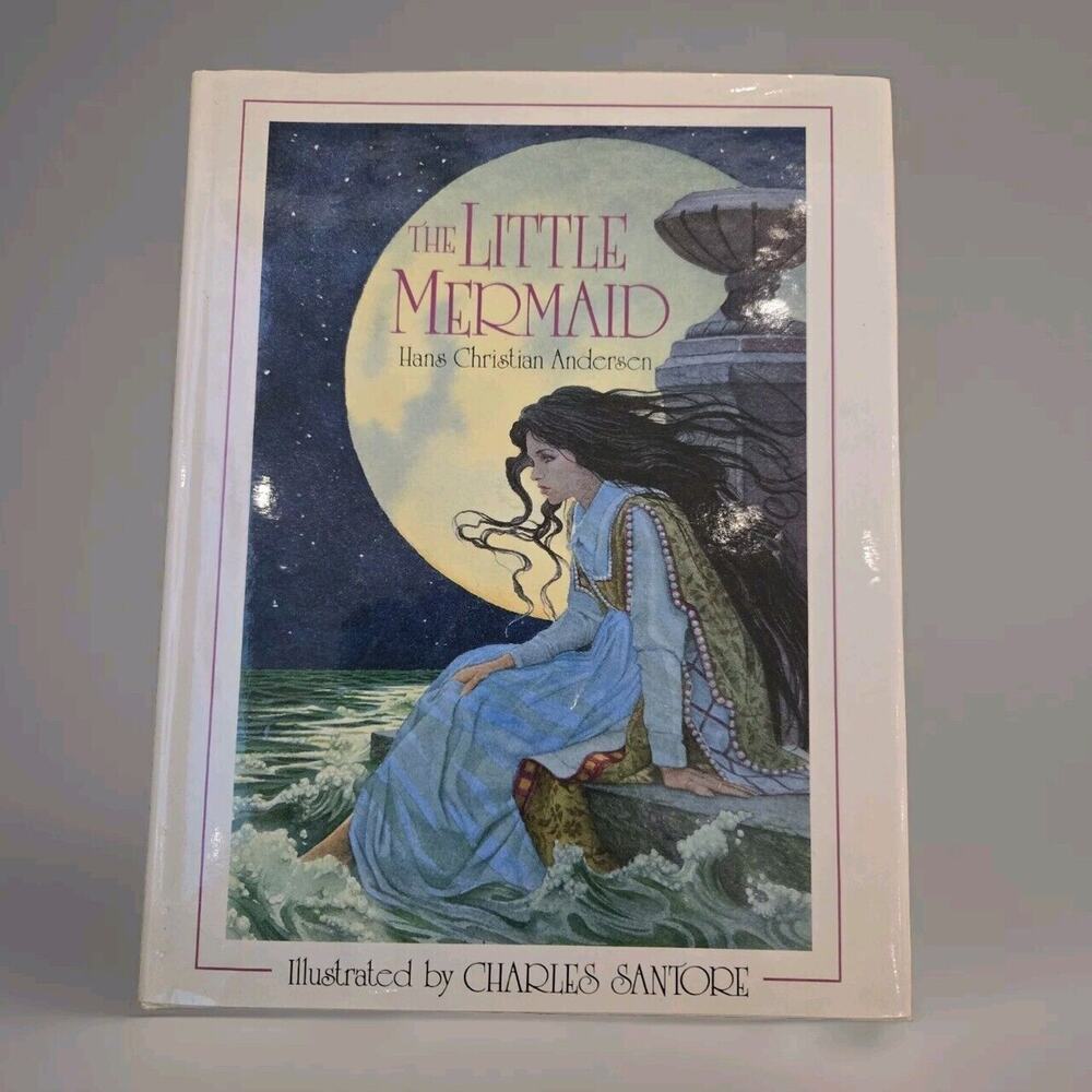 THE LITTLE MERMAID By Hans Christian Andersen & Charles Santore - Hardcover Mint